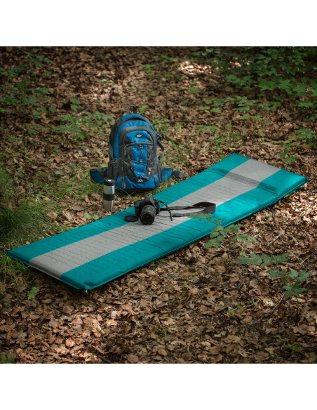 ТЮРКОАЗНО-СИВА САМОНАДУВАЩА ПОСТЕЛКА NILS CAMP