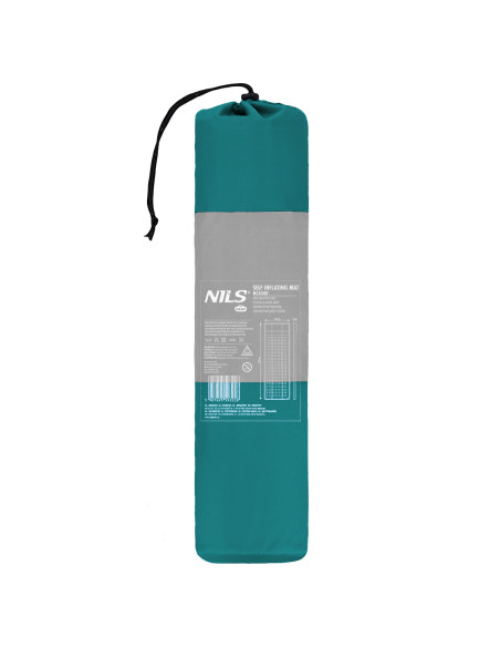 ТЮРКОАЗНО-СИВА САМОНАДУВАЩА ПОСТЕЛКА NILS CAMP