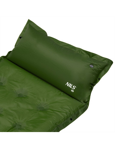 ТЪМНО ЗЕЛЕНА САМОНАДУВАЩА ПОСТЕЛКА NILS CAMP