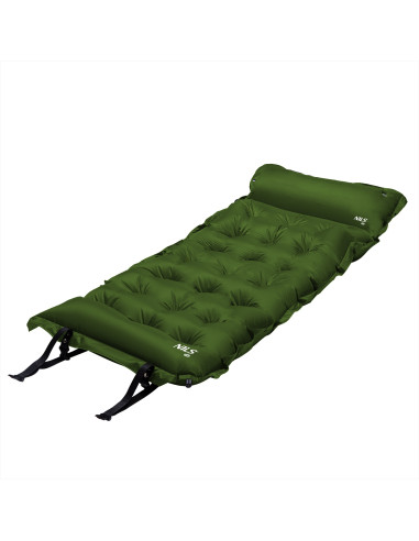 ТЪМНО ЗЕЛЕНА САМОНАДУВАЩА ПОСТЕЛКА NILS CAMP
