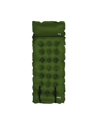 ТЪМНО ЗЕЛЕНА САМОНАДУВАЩА ПОСТЕЛКА NILS CAMP
