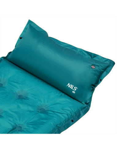 Самонадуваща се постелка за деца Nils Camp, морско синя