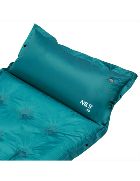 Самонадуваща се постелка за деца Nils Camp, морско синя