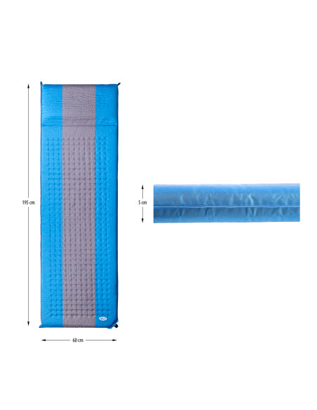 СИньо-СИВА САМОНАДУВАЩА ПОСТЕЛКА NILS CAMP