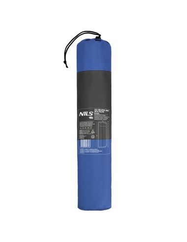 СИНЬО-СИВА САМОНАДУВАЩА ПОСТИЛКА С ВЪЗГЛАВНИЦА NILS CAMP