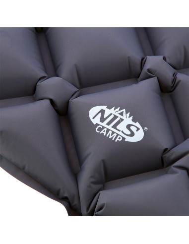 СИВА ТУРИСТИЧЕСКА ПОСТИЛКА С ВЪЗДУШНА ПОМПА NILS CAMP