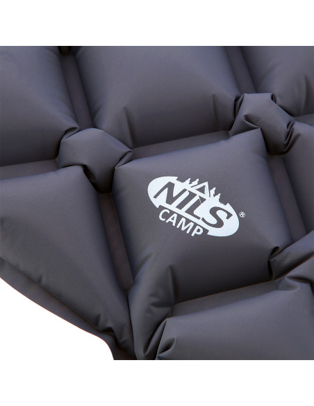 СИВА ТУРИСТИЧЕСКА ПОСТИЛКА С ВЪЗДУШНА ПОМПА NILS CAMP