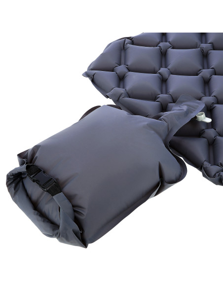 СИВА ТУРИСТИЧЕСКА ПОСТИЛКА С ВЪЗДУШНА ПОМПА NILS CAMP