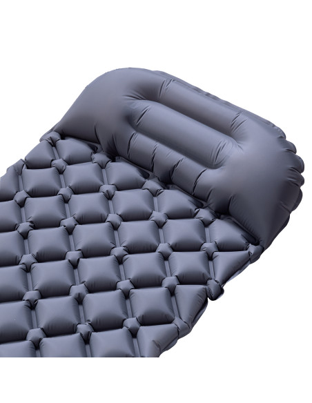 СИВА ТУРИСТИЧЕСКА ПОСТИЛКА С ВЪЗДУШНА ПОМПА NILS CAMP