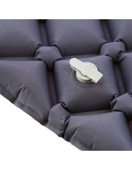 СИВА ТУРИСТИЧЕСКА ПОСТИЛКА С ВЪЗДУШНА ПОМПА NILS CAMP