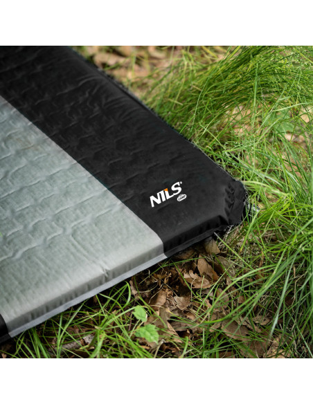 САМОНАДУВАЕМА ПОСТИЛКА СИВО-ЧЕРНА NILS CAMP