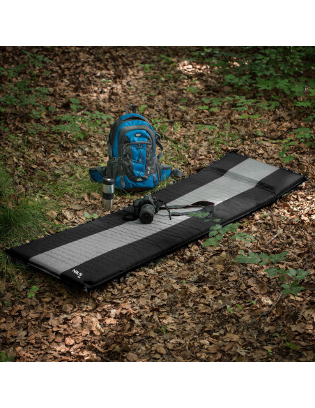 САМОНАДУВАЕМА ПОСТИЛКА СИВО-ЧЕРНА NILS CAMP