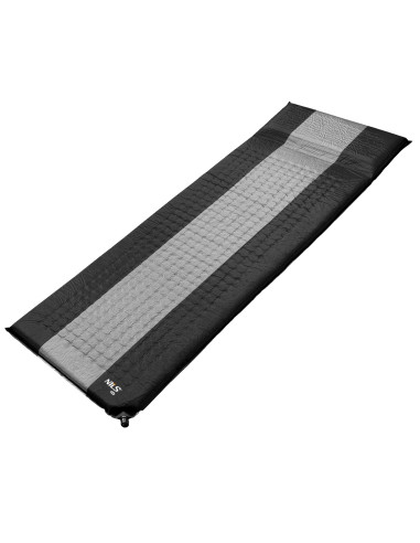 САМОНАДУВАЕМА ПОСТИЛКА СИВО-ЧЕРНА NILS CAMP