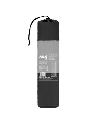 САМОНАДУВАЕМА ПОСТИЛКА СИВО-ЧЕРНА NILS CAMP