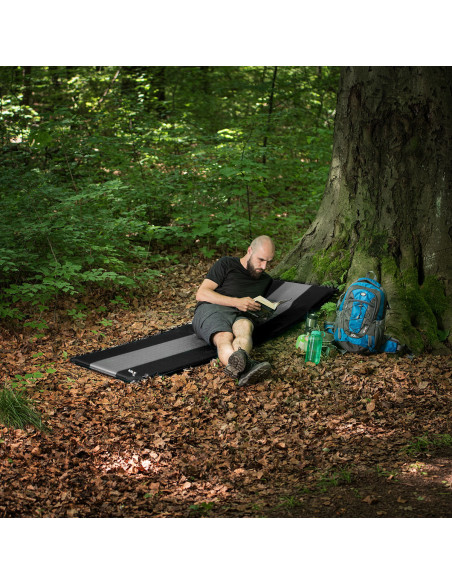 САМОНАДУВАЕМА ПОСТИЛКА СИВО-ЧЕРНА NILS CAMP