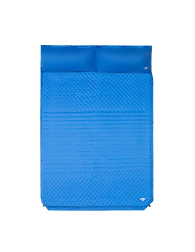 СИНЯ САМОНАДУВАЩА ПОСТИЛКА С ВЪЗГЛАВНИЦА ЗА 2 МЕСТА NILS CAMP