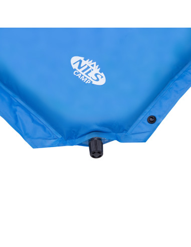 СИНЯ САМОНАДУВАЩА ПОСТИЛКА С ВЪЗГЛАВНИЦА ЗА 2 МЕСТА NILS CAMP