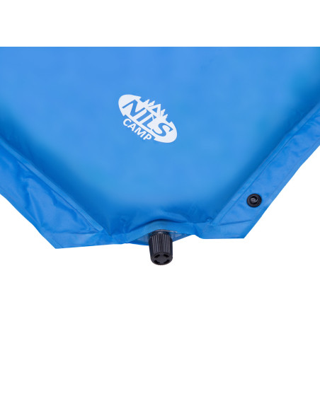 СИНЯ САМОНАДУВАЩА ПОСТИЛКА С ВЪЗГЛАВНИЦА ЗА 2 МЕСТА NILS CAMP