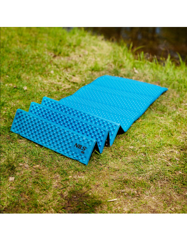 СИНЯ СГЪВАЕМА ПОСТЕЛКА 188см NILS CAMP