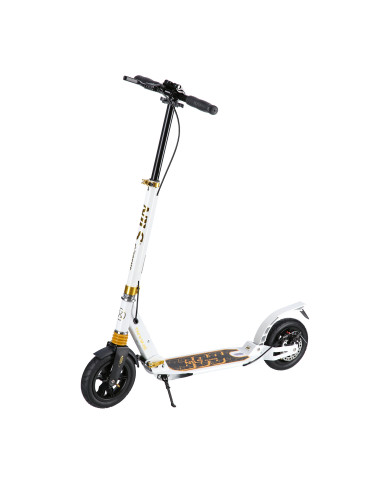 СКУТЕР БЯЛО-ЗЛАТИСТ С ДИСКОВА СПИРАЧКА NILS EXTREME