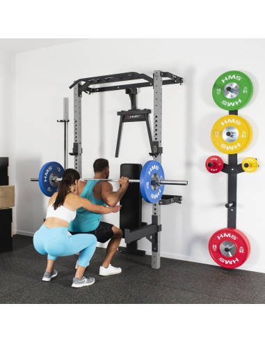 СТЕННА СТОЙКА ЗА ДОМАШНИ ТРЕНИРОВКИ, СРЕБЪРНА HMS