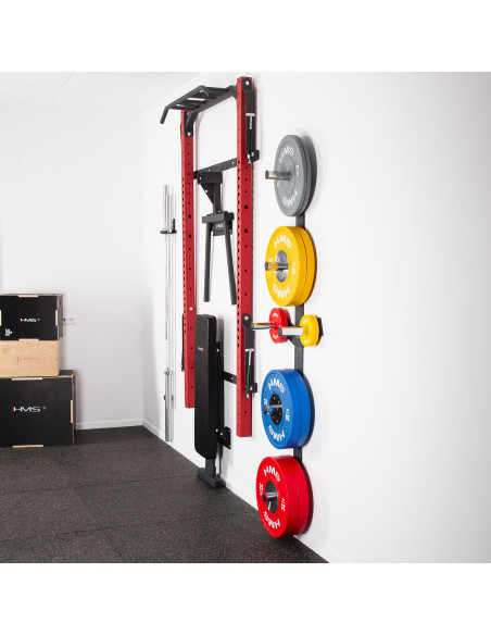 СТЕННА СТОЙКА ЗА ДОМАШНИ ТРЕНИРОВКИ ЧЕРВЕНА HMS