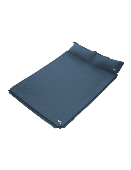 СИВА САМОНУВАЩА СЕ ПОСТЪЛКА С ВЪЗГЛАВНИЦА ЗА 2 ДУШИ NILS CAMP