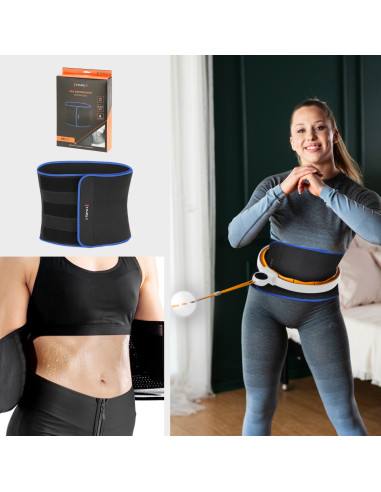 МАГНИТЕН ОБРУЧ БЯЛ/ОРАНЖЕВ HHM21 С БРОЯЧ HMS + ТЪНЪК КОЛАНС BR1313