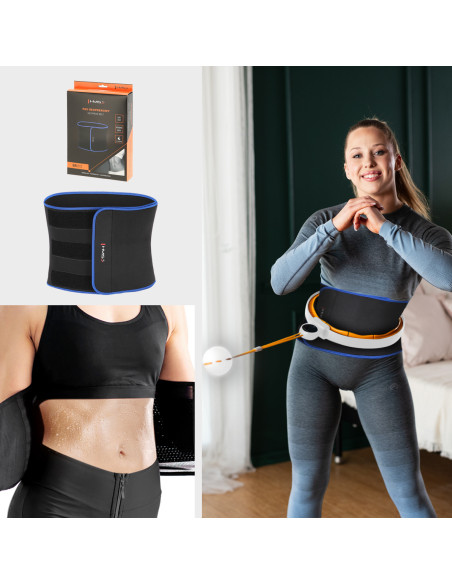 МАГНИТЕН ОБРУЧ БЯЛ/ОРАНЖЕВ HHM21 С БРОЯЧ HMS + ТЪНЪК КОЛАНС BR1313