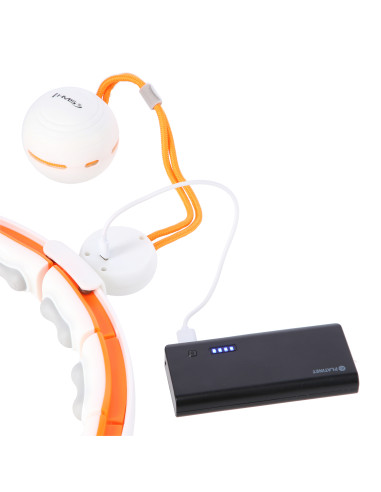 МАГНИТЕН ОБРУЧ БЯЛ/ОРАНЖЕВ HHM21 С БРОЯЧ HMS + ТЪНЪК КОЛАНС BR1313