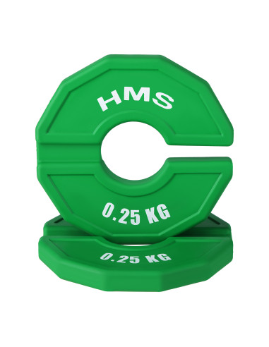 (2 x 0,25 кг) Тежест за затягане за силови и фитнес уреди 2 x 0,25 кг HMS