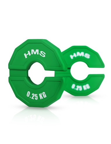 (2 x 0,25 кг) Тежест за затягане за силови и фитнес уреди 2 x 0,25 кг HMS