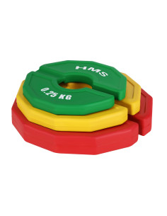 КОМПЛЕКТ МОНТИРАЩИ ТЕЖЕСТОВНИ ДИСКОВЕ 2 X 0,25–1 КГ (3,5 КГ) HMS