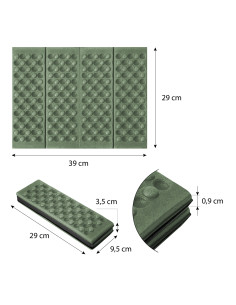 ЗЕЛЕНА ПОСТЪЛКА ЗА СЕДАЛКА NILS CAMP