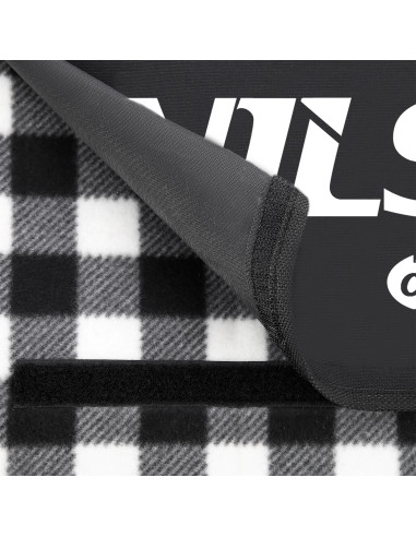 ОДЕЯЛО ЗА ПИКНИК ЧЕРНО-БЯЛО 200×200 СМ PE + ALU NILS CAMP