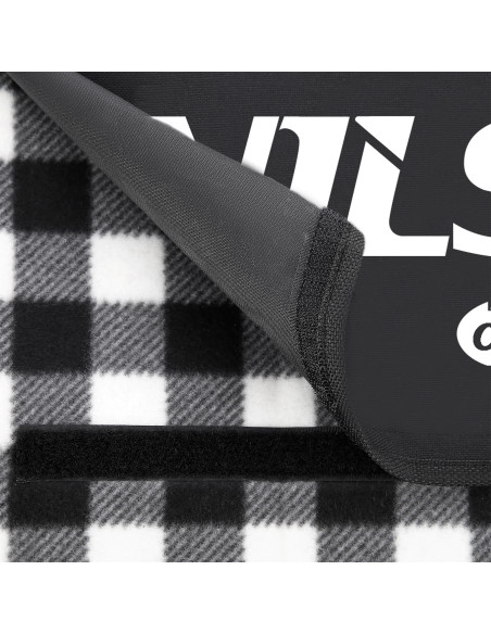 ОДЕЯЛО ЗА ПИКНИК ЧЕРНО-БЯЛО 200×200 СМ PE + ALU NILS CAMP