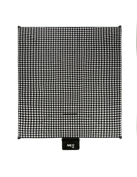 ОДЕЯЛО ЗА ПИКНИК ЧЕРНО-БЯЛО 200×200 СМ PE + ALU NILS CAMP