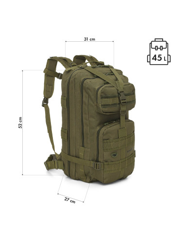 Тактическа раница Green Ranger 45L Nils Camp