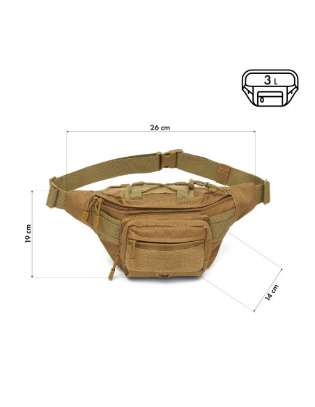 Кафява чанта за кръста Nils Camp