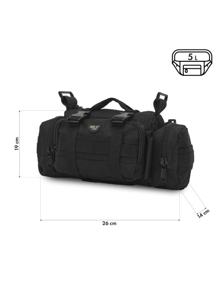 Чанта за кръста черна XL Nils Camp