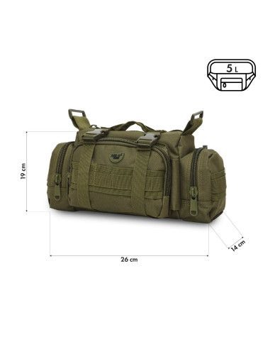 Чанта за кръста зелена XL Nils Camp