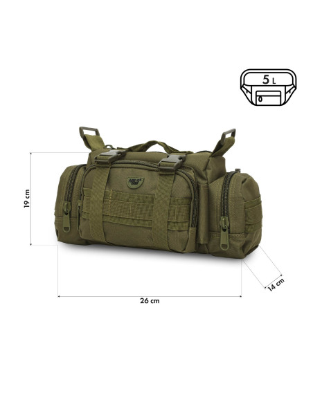 Чанта за кръста зелена XL Nils Camp