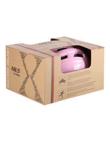 РОЗОВА РАЗМЕР S (48-52 СМ) ДЕТСКА КАСКА NILS EXTREME