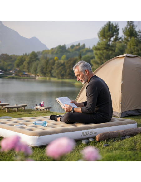 Боен матрак 191 х 73 х 22 см бежов Nils Camp