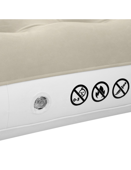 КЕМПИНГ МАТРАК 191Х137Х22 СМ БЕЖОВ NILS CAMP