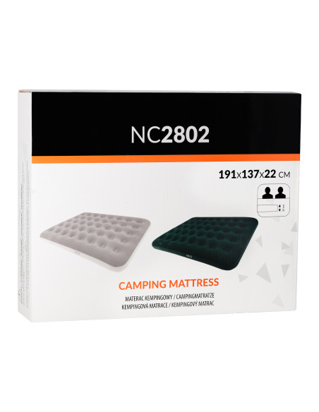 КЕМПИНГ МАТРАК 191Х137Х22 СМ БЕЖОВ NILS CAMP