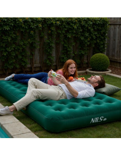 Къмпинг матрак 203 х 152 х 22 см зелен Nils Camp