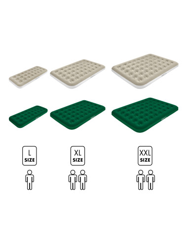 Къмпинг матрак 203 х 152 х 22 см зелен Nils Camp