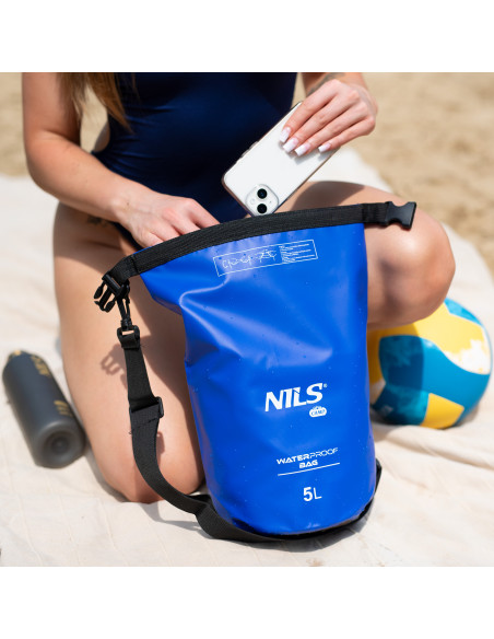 СГЪВАЕМА ТУРИСТИЧЕСКА ПОСТИЛКА С АЛУМИНИЕВ КАНТ + XPE 195 СМ СИН NILS CAMP