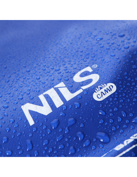 СГЪВАЕМА ТУРИСТИЧЕСКА ПОСТИЛКА С АЛУМИНИЕВ КАНТ + XPE 195 СМ СИН NILS CAMP